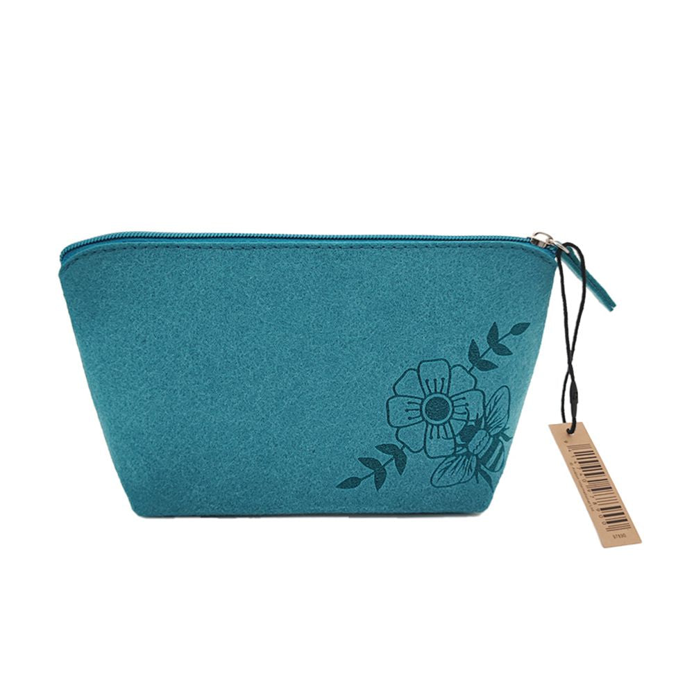 Cosmetic Felt Bag Blue Bee 22cm