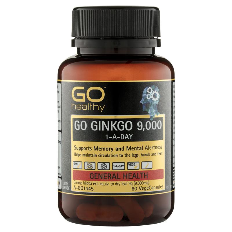 GO Ginkgo 9000+ 60 Capsules - Fairy springs pharmacy