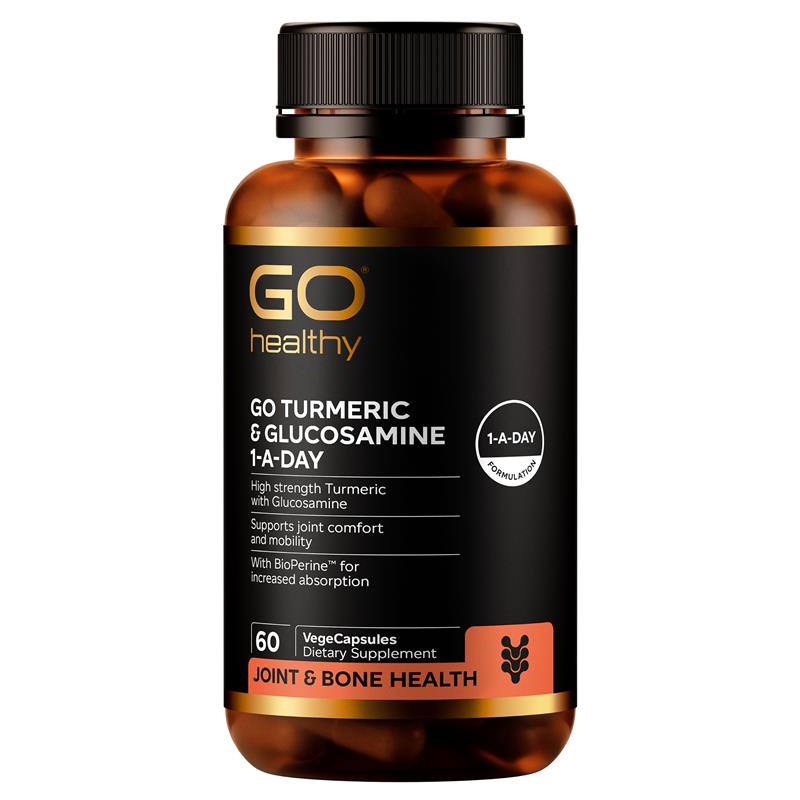 GO Turmeric + Glucosamine 1-A-Day 60 Capsules - Fairyspringspharmacy