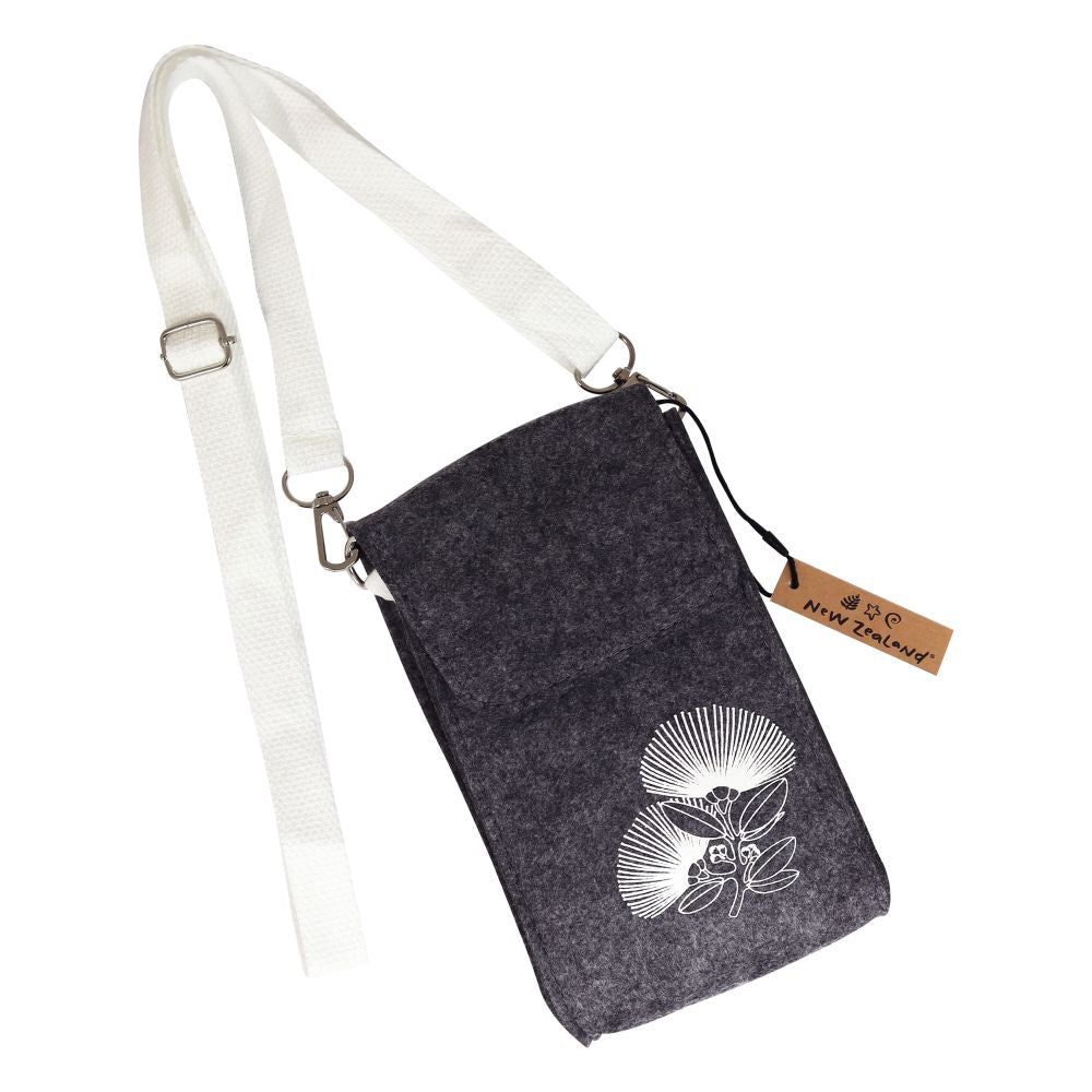 Crossbody Bag Felt NZ Pohutukawa Grey