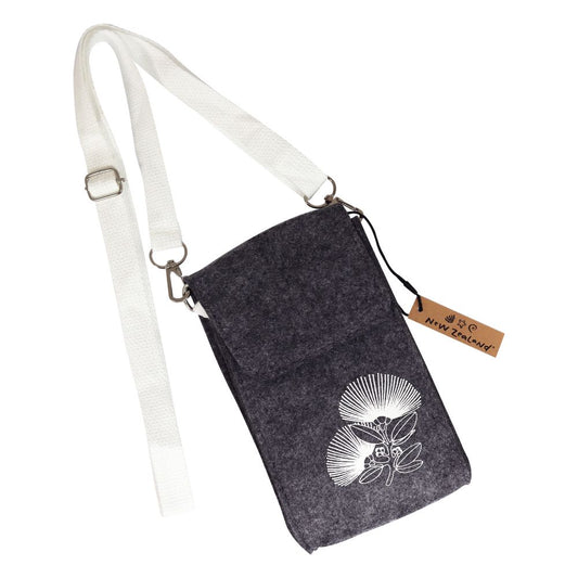 Crossbody Bag Felt NZ Pohutukawa Grey