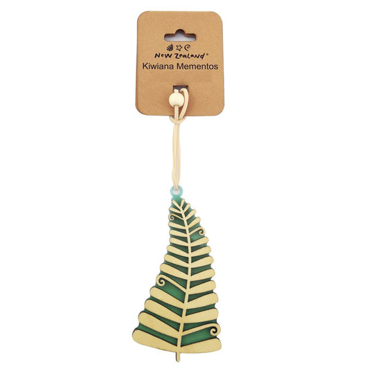 NZ Hanging Ornament Fern 10cm
