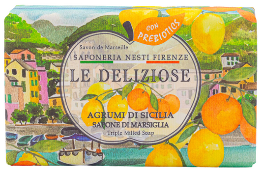 Le Deliziose Agrumi Di Sicilia 150g soap bar