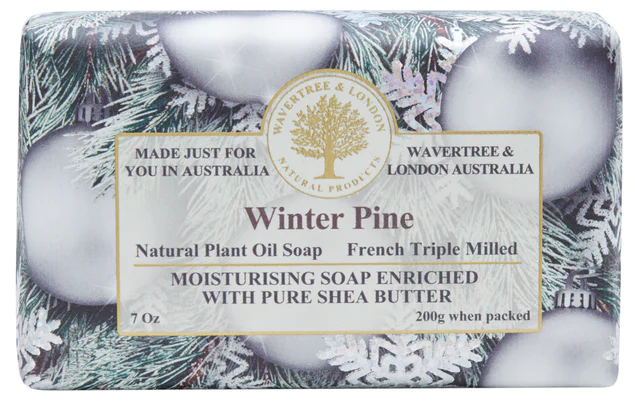 Wavertree and London Winter Pine Soap Bar 200g