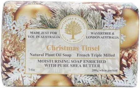 Wavertree and London Christmas Tinsel Soap Bar 200g