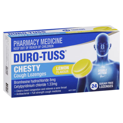 DURO-TUSS Chesty Lozenges Lemon - Fairyspringspharmacy