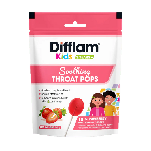Difflam Kids soothing throat pops
