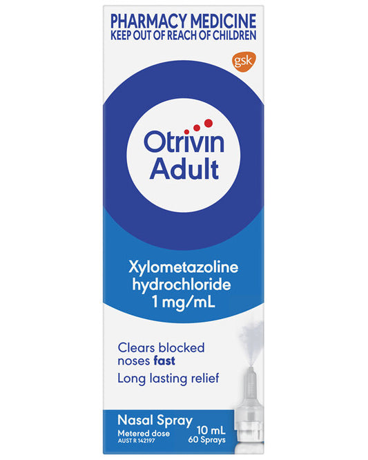 Otrivin ADULT Nasal Spray 10ml - Limit of 2 per customer only