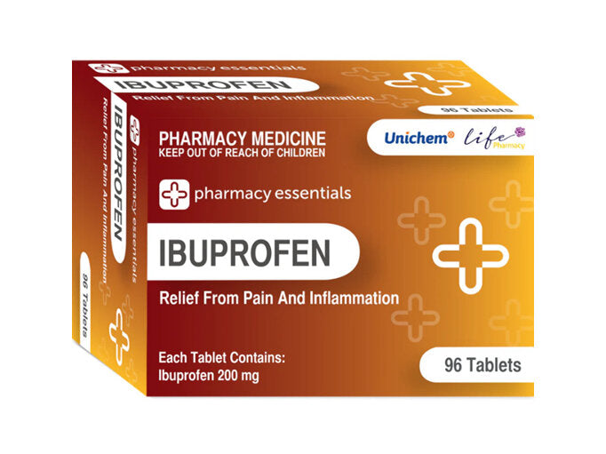 Pharmacy Essentials Ibuprofen 200mg 96 tablets - Fairyspringspharmacy