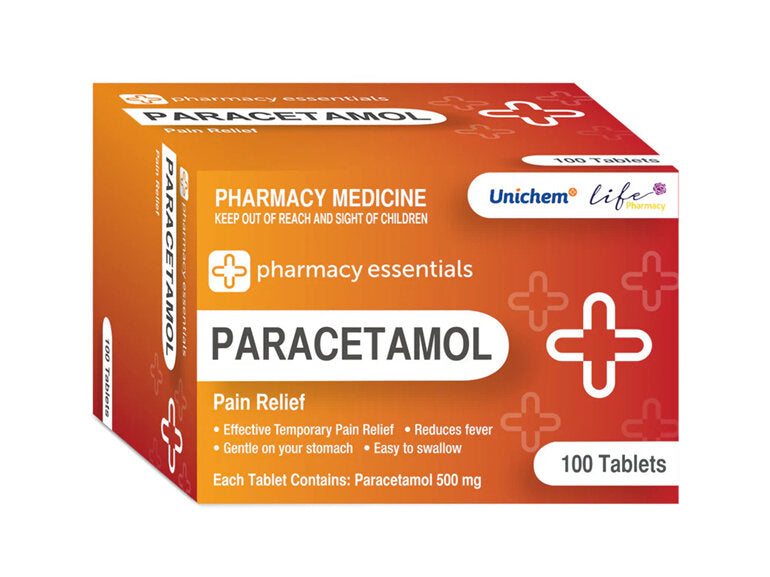 Pharmacy Essentials Paracetamol 500mg 100 tablets - Fairyspringspharmacy