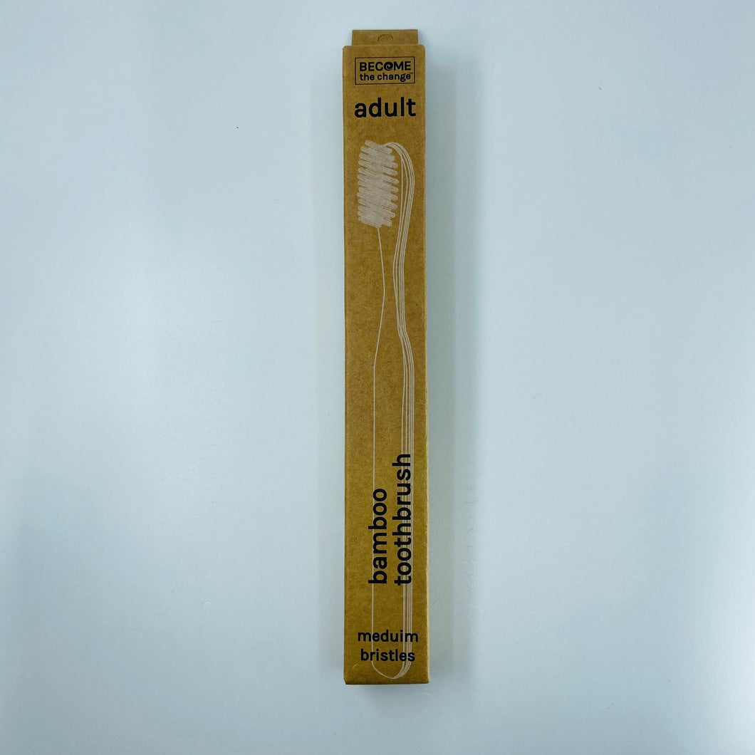 BECOME THE CHANGE Bamboo Toothbrush  - Adult - Medium Bristles