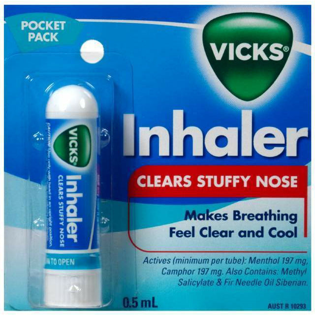 VICKS Inhaler Single 0.5ml - Fairyspringspharmacy