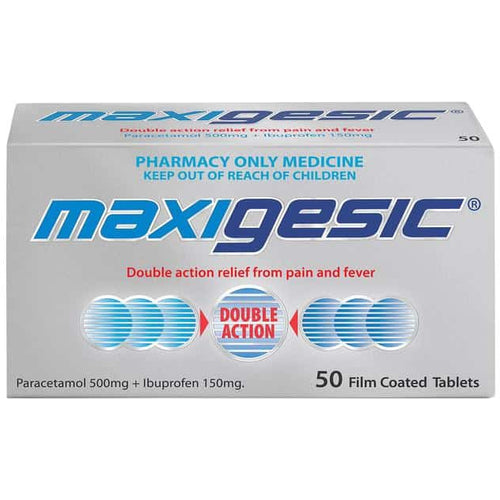 MAXIGESIC Pain Relief 50 tablets - Fairyspringspharmacy