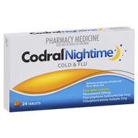 CODRAL Nightime Tablets 24 - Fairyspringspharmacy