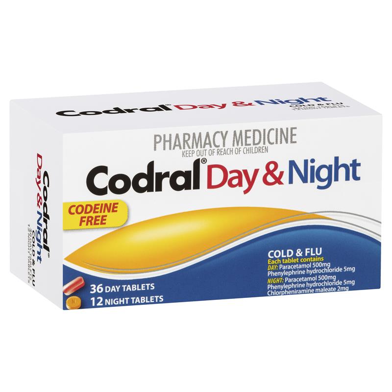 CODRAL PE Day & Night (Codeine Free) Tabs 48 - Fairy springs pharmacy