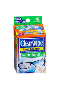 CLEARWIPE Lens Cleaner Antifog 20 Wipes
