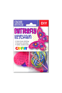 DIY CROSS STITCH Butterfly Keychain