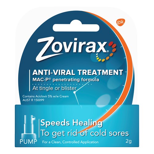 Zovirax Cream 2g Pump - Fairy springs pharmacy
