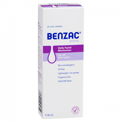BENZAC SPOTS Daily Facial Moisturiser 118ml