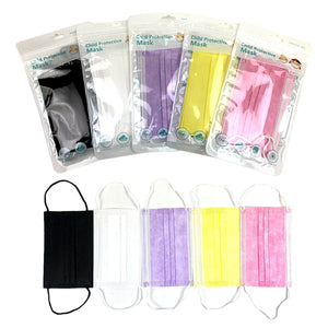 Children's Disposable Masks 5 Pack (5 colour options)