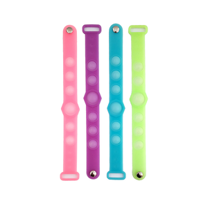 PUSH POP Bracelet Glow in the Dark 4 Assorted