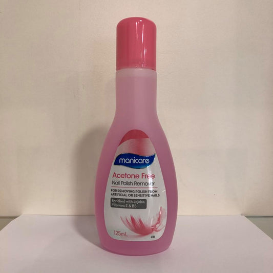MANICARE Nail Polish Remover 125ml - Acetone Free - Fairy springs pharmacy