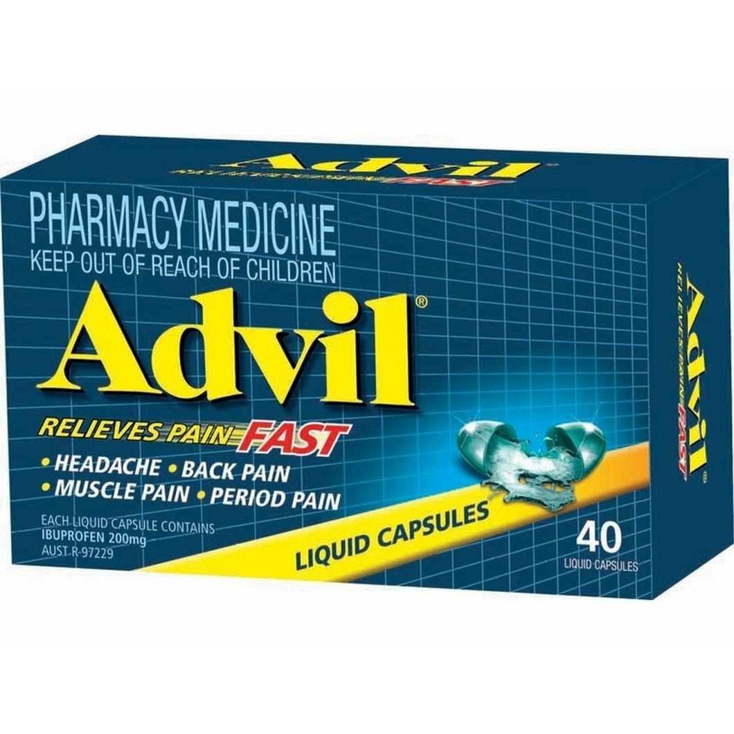 ADVIL Liquid Cap 40s - Fairyspringspharmacy