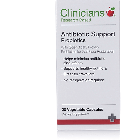 Clinicians Antibiotic Support 20 cap - Fairy springs pharmacy