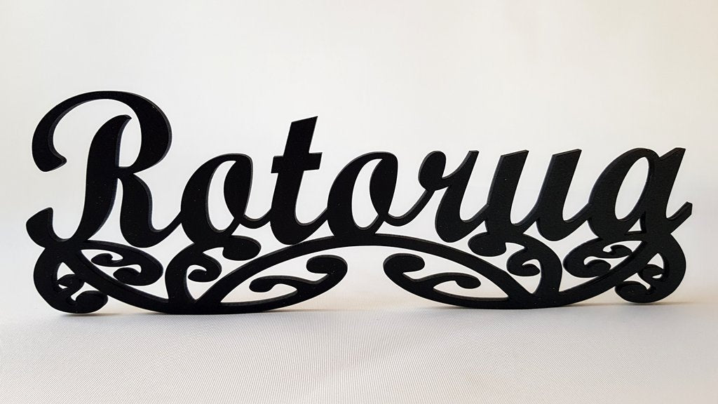 Sign Art "Rotorua" Black - Fairy springs pharmacy