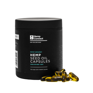 HEMP CONNECT Hemp Seed Oil 240 1000mg Capsules