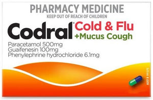 CODRAL Cold & Flu + Mucus Cough 48 Capsules