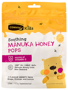 COMVITA Soothing Manuka Honey Pops 15 Pack - Fairyspringspharmacy