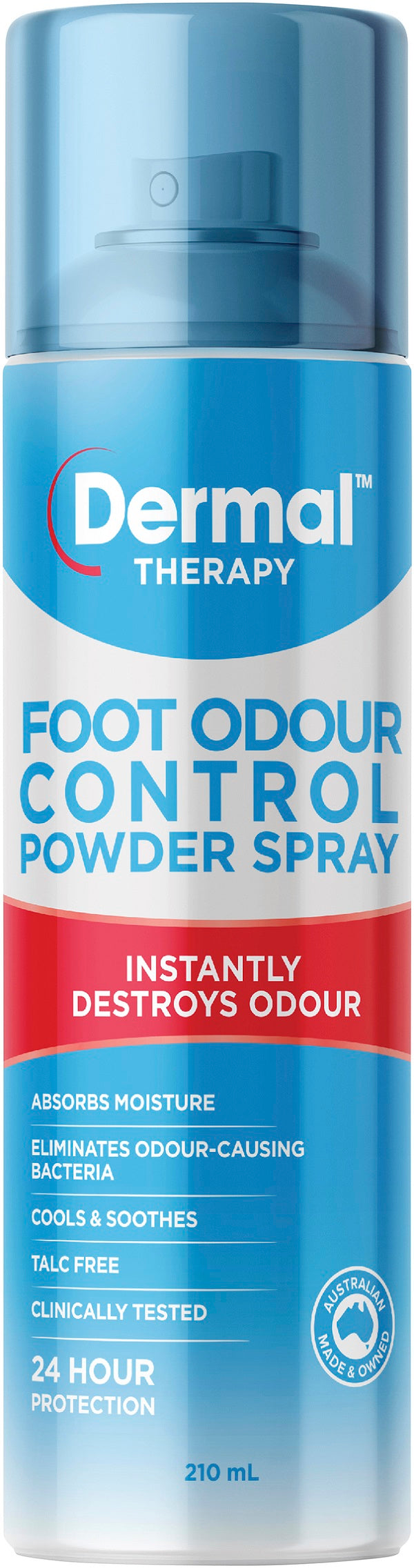 DERMAL THERAPY Foot Odour Control Powder Spray