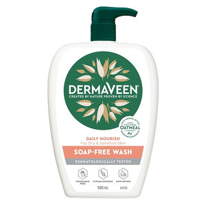 DERMAVEEN Daily Nourish Soap-Free Wash 500ml