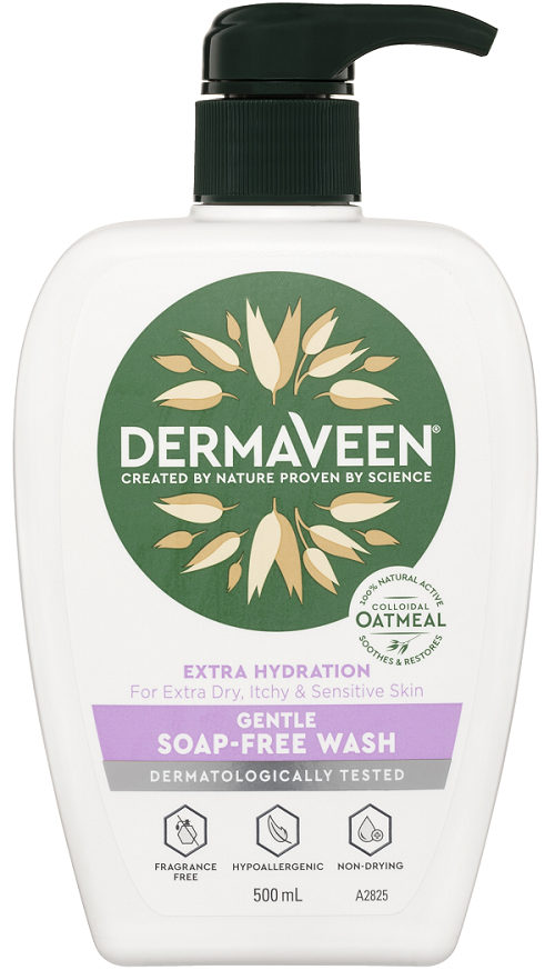DERMAVEEN Extra Hydration Gentle Soap-Free Wash 500ml
