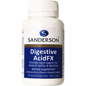 SANDERSON Digestive Acid FX 60 Chewable Tablets