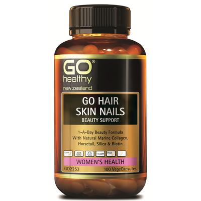 GO HAIR SKIN NAILS BEAUTY SUPPORT 100 Capsules - Fairy springs pharmacy