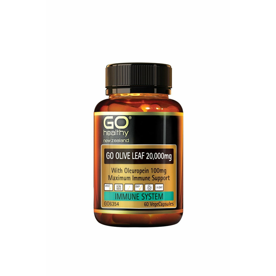 GO Olive Leaf 20000mg 60 Capsules - Fairy springs pharmacy