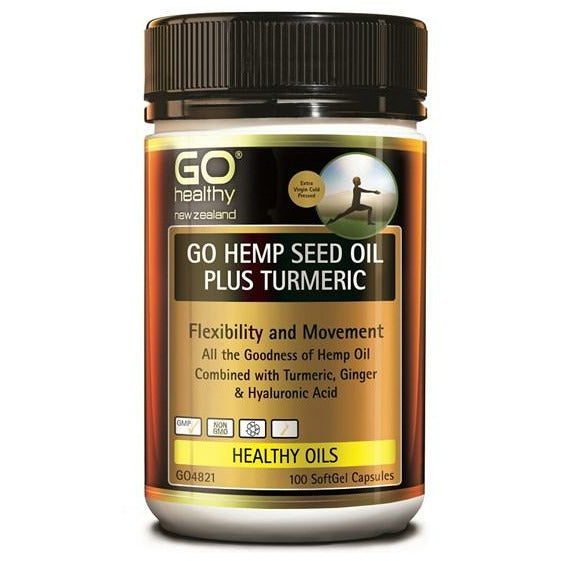 GO Hemp Seed Oil Plus Turmeric 100s - Fairy springs pharmacy