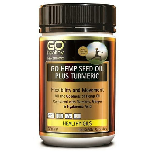 GO Hemp Seed Oil Plus Turmeric 100s - Fairy springs pharmacy