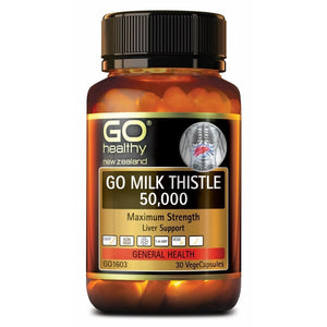GO Milk Thistle 50000 30 Capsules - Fairy springs pharmacy