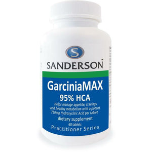 SANDERSON Garcinia Max 95% HCA 60 Tablets