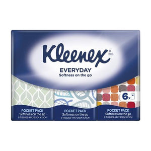 KLEENEX Tissues Pocket 6 Pack x 9 Sheets