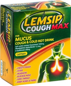 LEMSIP Cough Max Decongestant Lemon 10 sachets