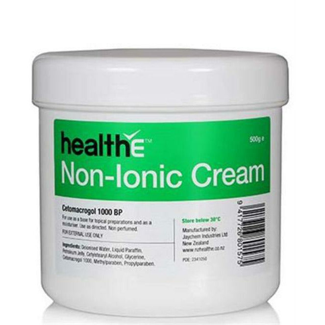 HealthE Non-Ionic Cream 500g - Fairy springs pharmacy