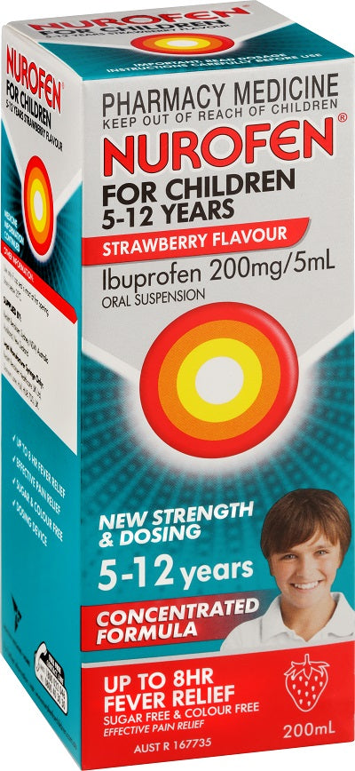 NUROFEN For Children (5 - 12 years) 200ml Strawberry