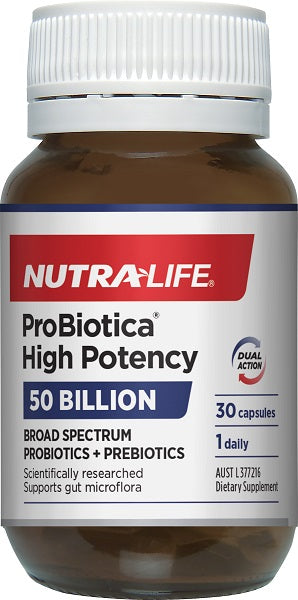 NUTRALIFE ProBiotica High Potency 50 Billion 30 Capsules