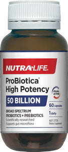 NUTRALIFE ProBiotica High Potency 50 Billion 60 Capsules