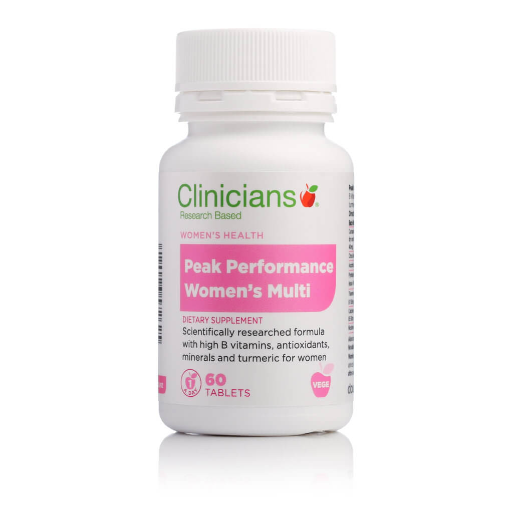Clinicians Peak Performance Women MultiVitamin 60 tab - Fairy springs pharmacy