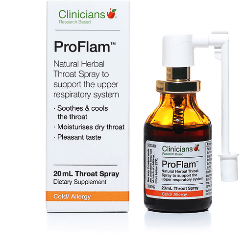 Clinicians ProFlam Throat Spray 20ml - Fairy springs pharmacy